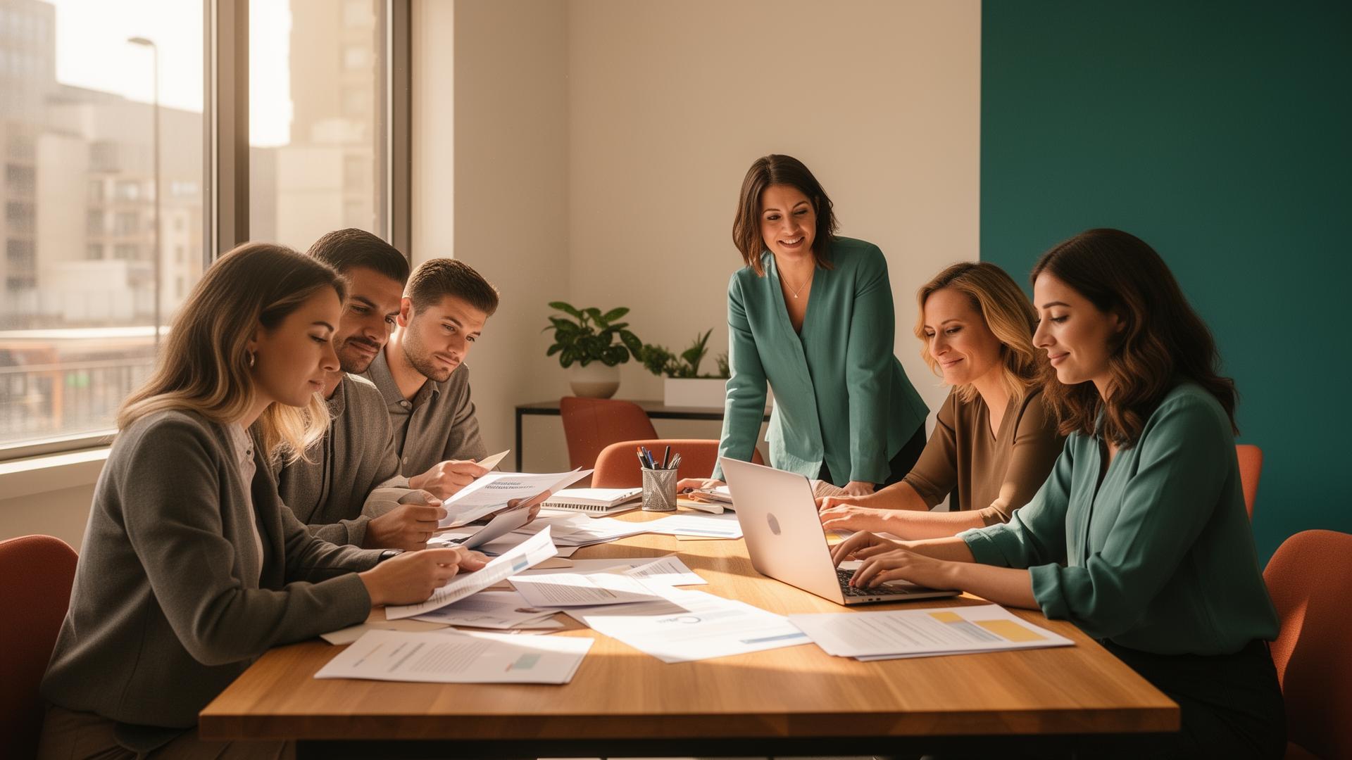 Equipo de CRMday revisando procesos comerciales para agencias de seguros